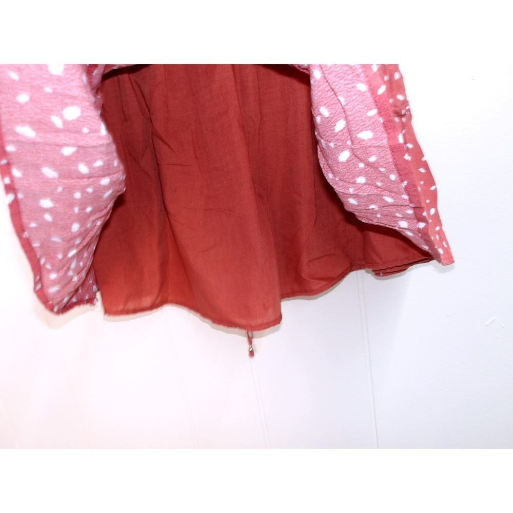 Tiered Mini Skirt White Dot Print Elastic Waist Summer Casual Cute Women S #8015 - Picture 4 of 5